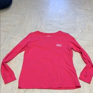 Pink vineyard vines long sleeve shirt